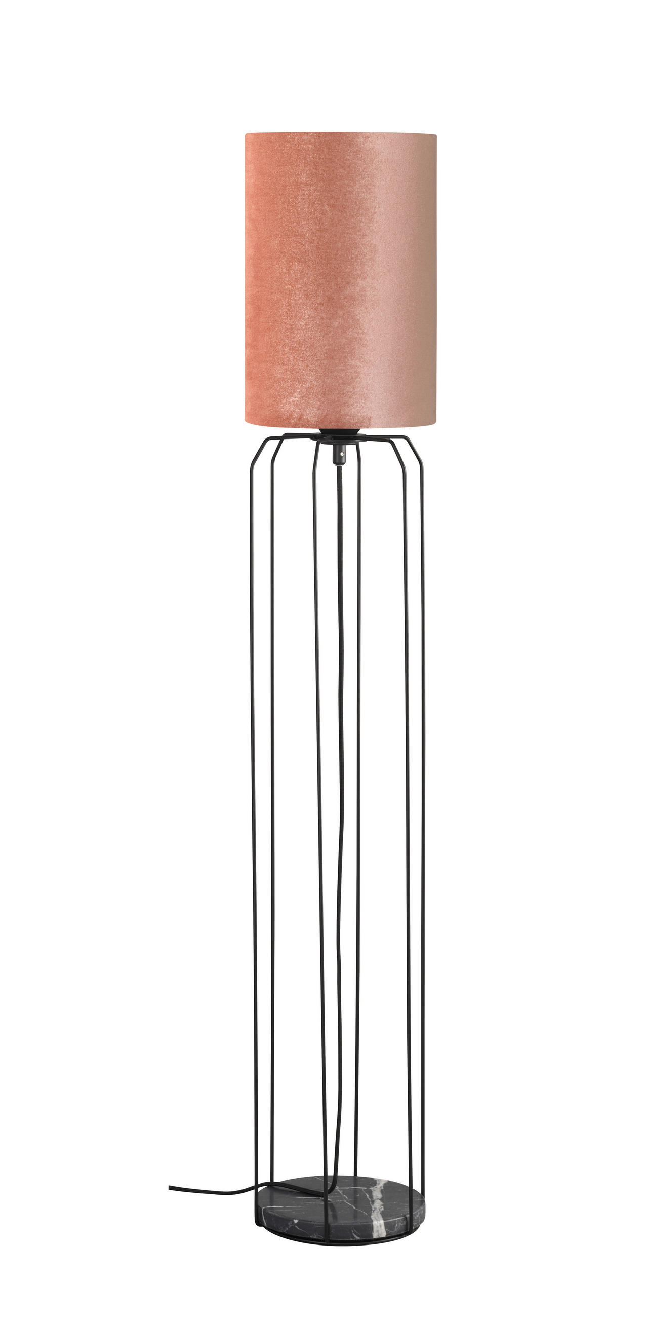 STEHLEUCHTE 20/114 cm    - Schwarz/Rosa, Design, Kunststoff/Metall (20/114cm) - Schöner Wohnen