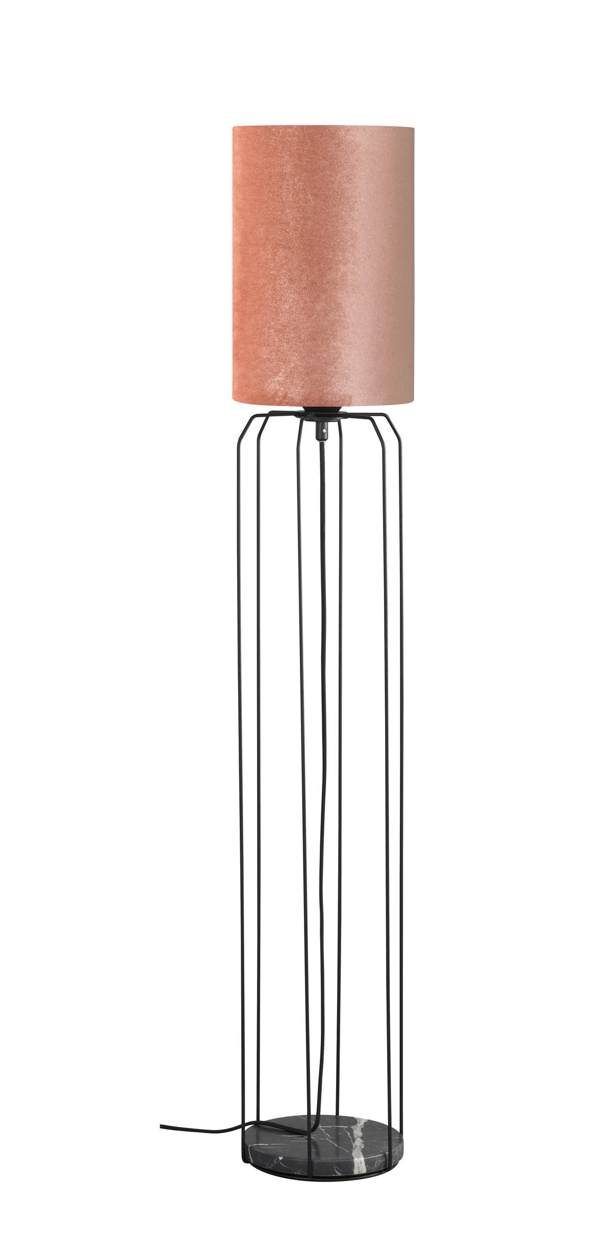 STEHLEUCHTE 20/114 cm    - Schwarz/Rosa, Design, Kunststoff/Metall (20/114cm) - Schöner Wohnen