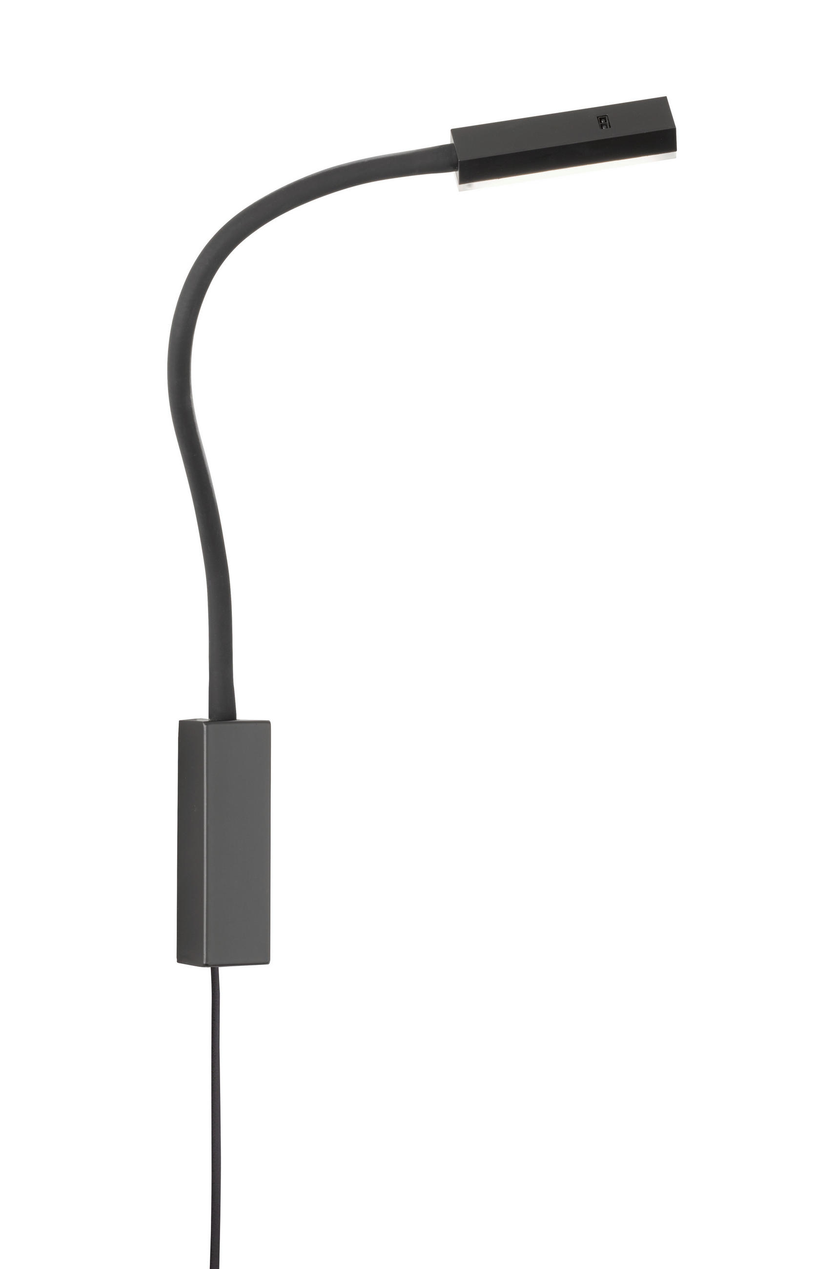 NÁSTENNÉ LED SVIETIDLO, 35/4/57 cm - čierna, Basics, kov (35/4/57cm)