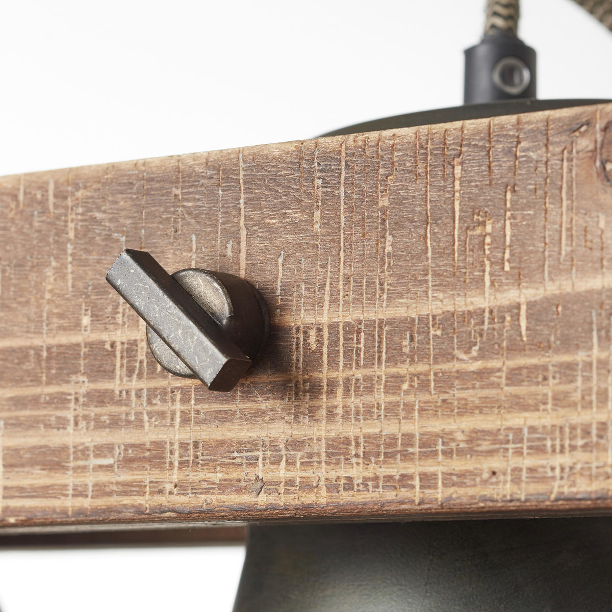 Hängeleuchte  70/115 cm   - Schwarz, Design, Holz/Metall (70/115cm) - Brilliant