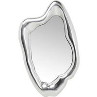 WANDSPIEGEL 68/115,5/8,5 cm    in wellenförmig  - Silberfarben, Design, Glas/Holzwerkstoff (68/115,5/8,5cm)