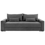 SCHLAFSOFA in Cord Dunkelgrau  - Dunkelgrau/Schwarz, KONVENTIONELL, Kunststoff/Textil (233/92/108cm) - Carryhome