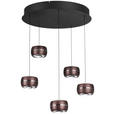 LED-HÄNGELEUCHTE Itonda 52,5/180 cm   - Braun, Design, Glas/Metall (52,5/180cm) - Dieter Knoll