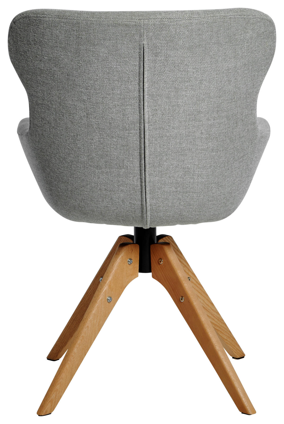 STUHL  in Webstoff  - Eichefarben/Hellgrau, Modern, Holz/Kunststoff (57/62/91cm) - Livetastic