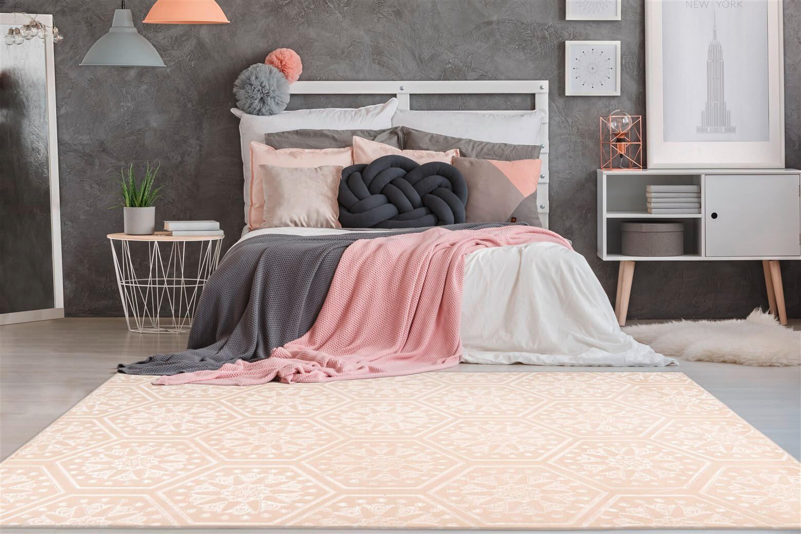 FLACHWEBETEPPICH 160/230 cm Monroe 225 Creme Creme  - Creme, KONVENTIONELL, Kunststoff/Textil (160/230cm)