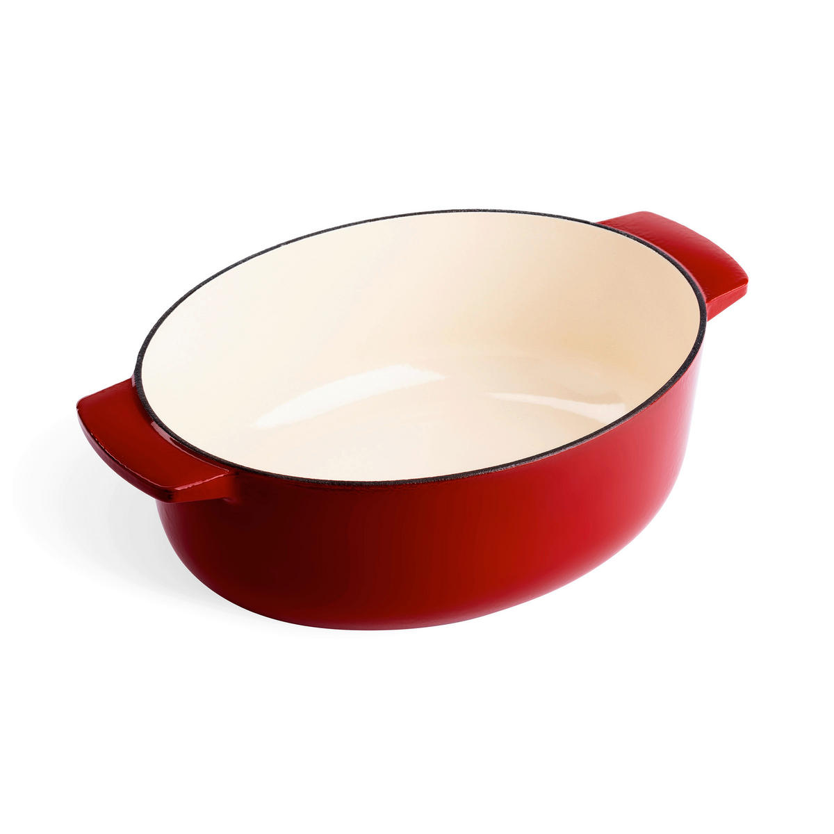 BRÄTER Cast Iron  - Rot/Creme, Basics, Metall (5.6l) - Kitchenaid