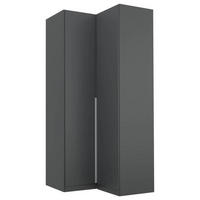 SAROK RUHÁSSZEKRÉNY - alumínium színű/szürke, Modern, faalapú anyag (100/229/102cm) - Rauch Möbel