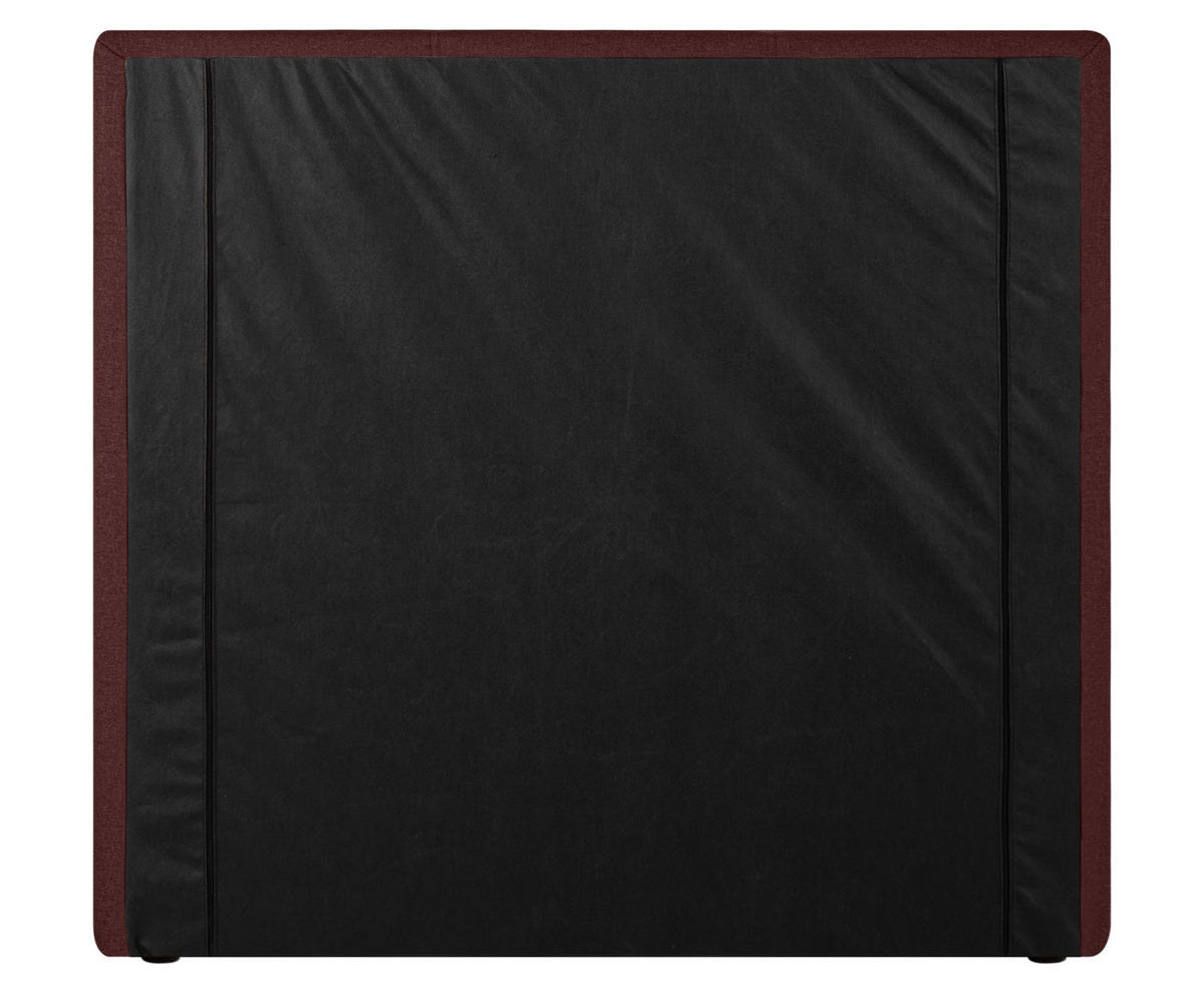 BOXSPRINGBETT 90/200 cm  in Dunkelrot  - Schwarz/Dunkelrot, Design, Kunststoff/Textil (90/200cm) - Welnova