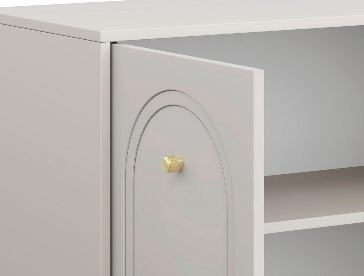 SIDEBOARD Majuro  in 79/82/39 cm  - Kaschmir/Goldfarben, LIFESTYLE, Holzwerkstoff/Metall (79/82/39cm) - MID.YOU