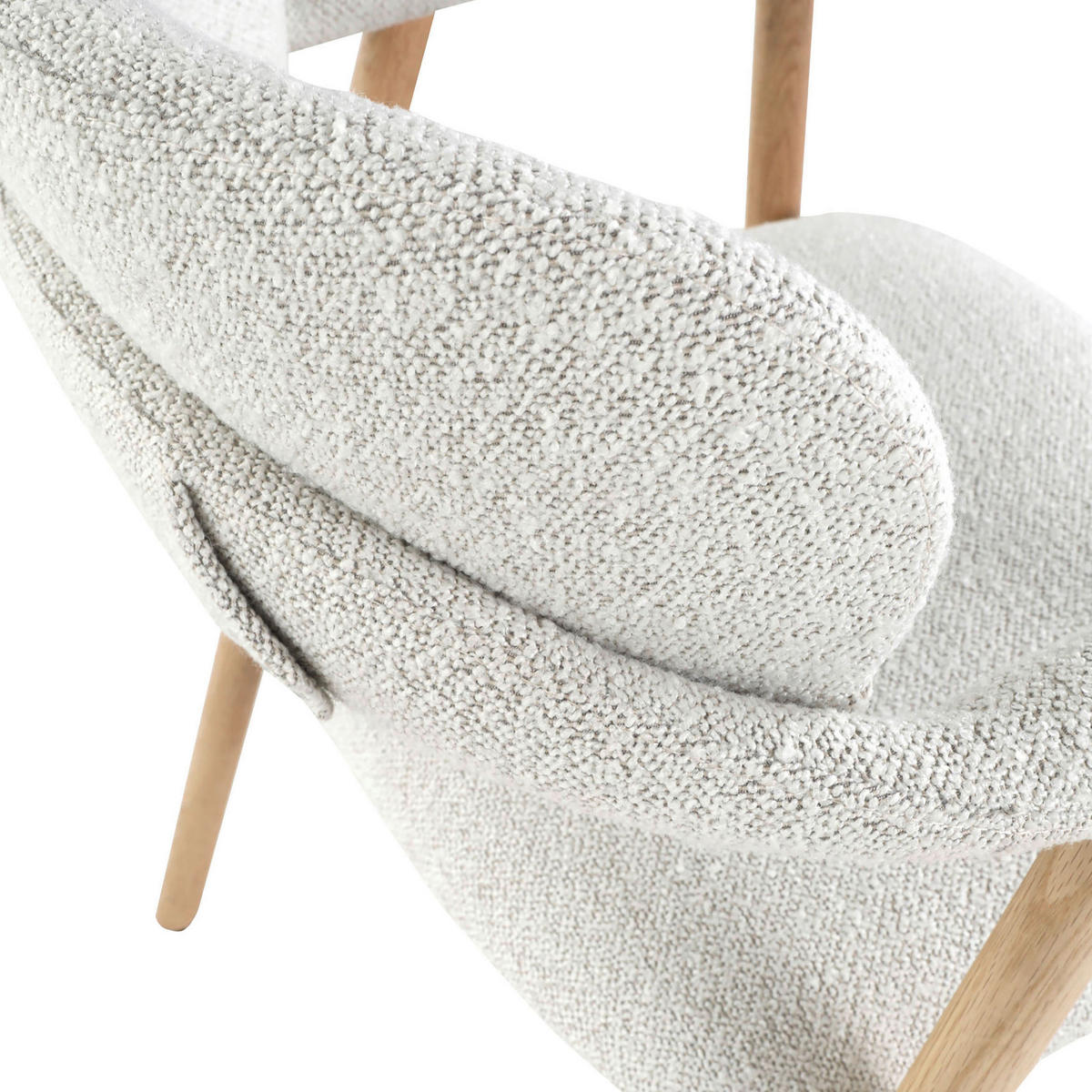 ARMLEHNSTUHL  in  - Beige/Naturfarben, MODERN, Holz/Textil (59/78/57cm) - Livetastic