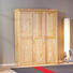 DREHTÜRENSCHRANK 3 -türig Kiefer massiv Naturfarben - Alufarben/Naturfarben, LIFESTYLE, Holz/Metall (140/190/55cm) - Carryhome