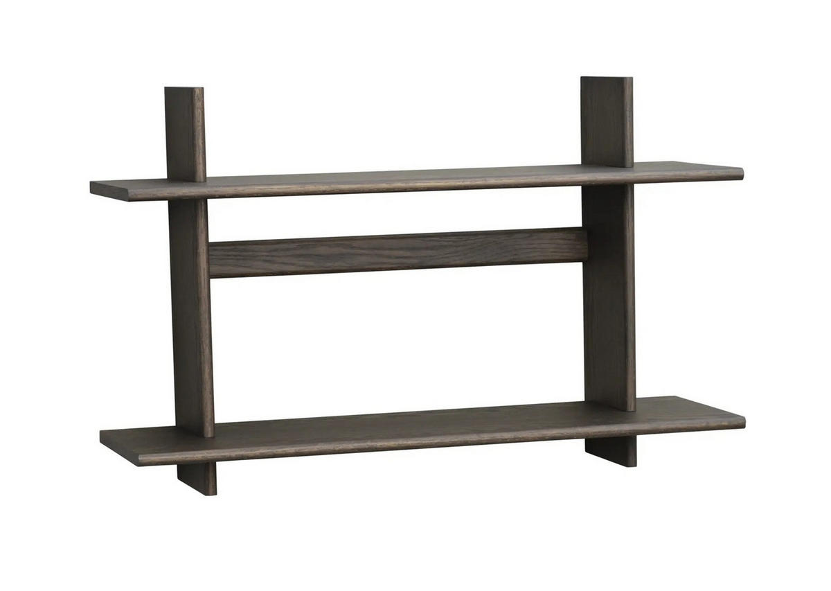 VÄGGHYLLA 75/48/25 cm  - brun, Klassisk, trä (75/48/25cm) - Rowico