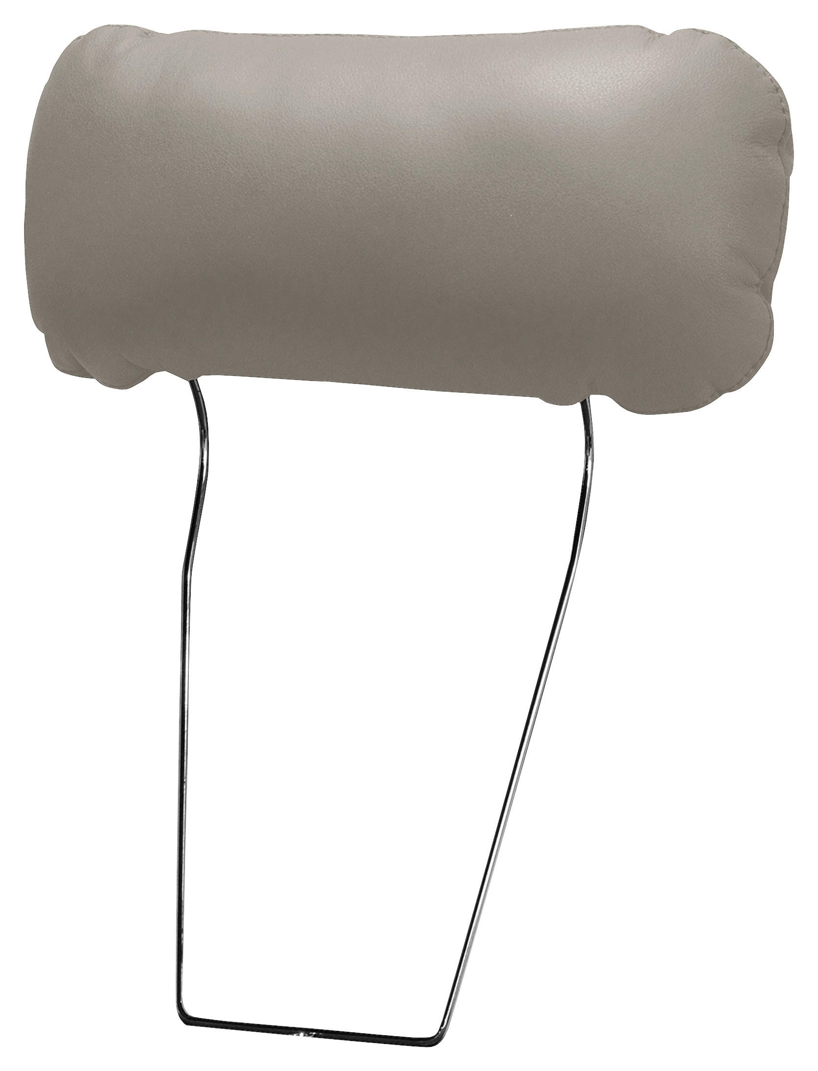 KOPFSTÜTZE - Platinfarben, Design, Leder/Textil (43/18/15cm) - Livetastic