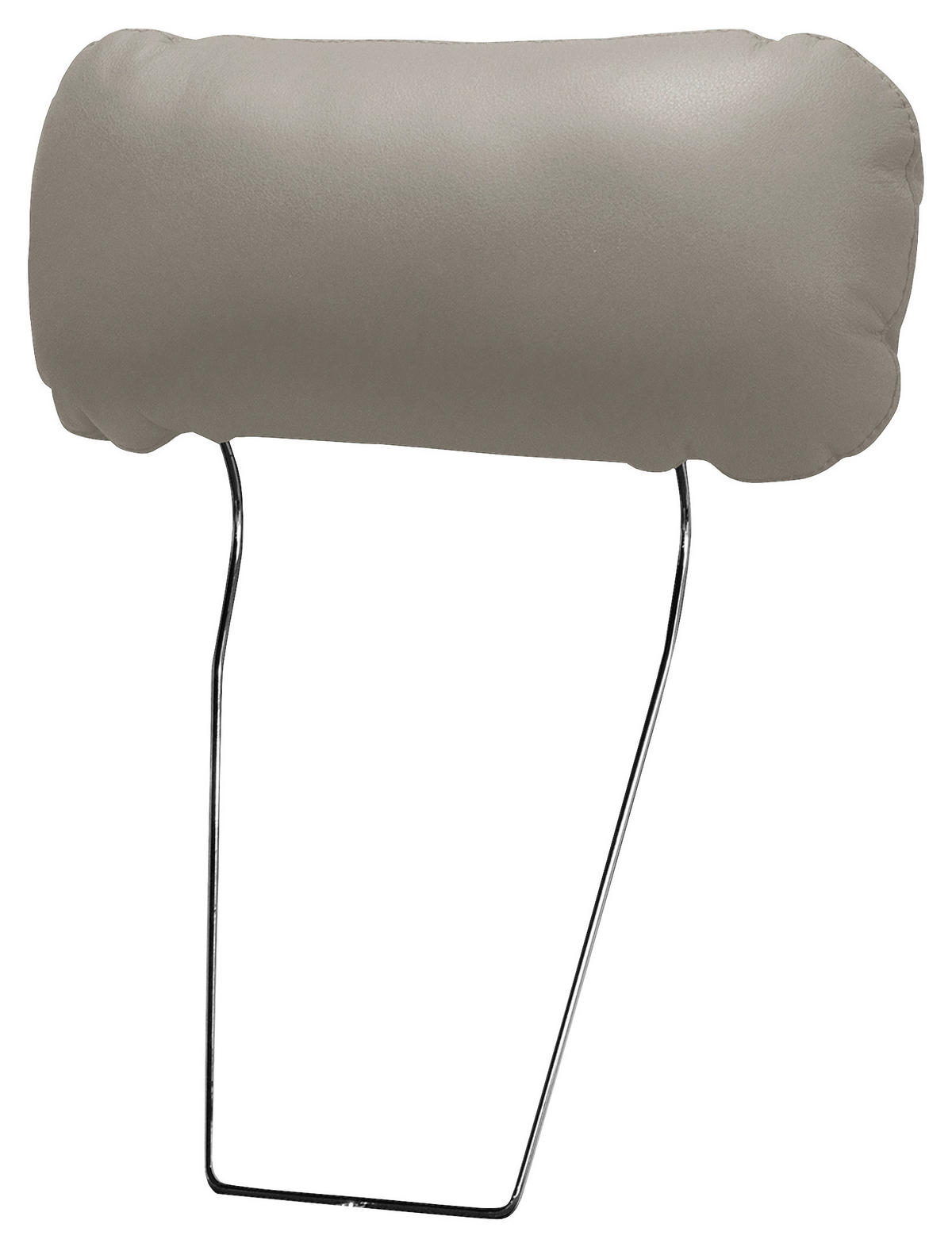 KOPFSTÜTZE - Platinfarben, Design, Leder/Textil (43/18/15cm) - Livetastic