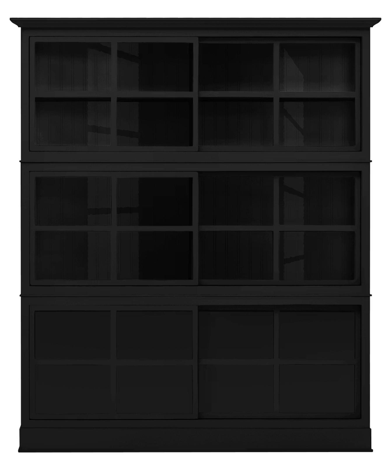 HIGHBOARD UrbanClass  in 190,5/219,5/49 cm  - Schwarz, LIFESTYLE, Glas/Holz (190,5/219,5/49cm) - Livetastic
