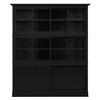 HIGHBOARD UrbanClass  in 190,5/219,5/49 cm  - Schwarz, LIFESTYLE, Glas/Holz (190,5/219,5/49cm) - Livetastic