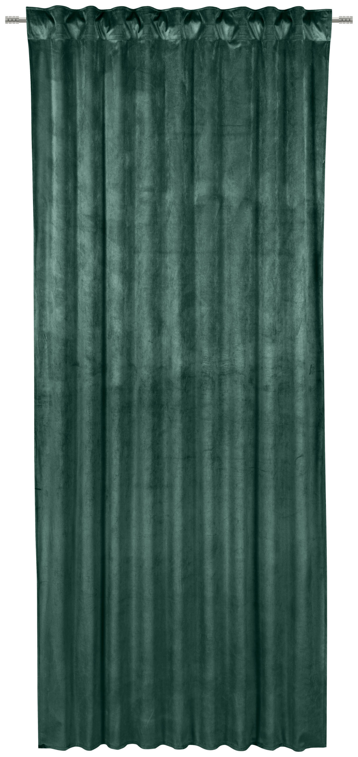 FERTIGVORHANG  blickdicht   135/245 cm  - Dunkelgrün, Basics, Textil (135/245cm) - Esposa