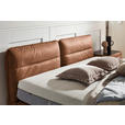 BOXSPRINGBETT 180/200 cm  in Cognac  - Cognac/Schwarz, Design, Textil/Metall (180/200cm) - Johann Jakob