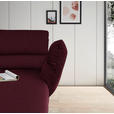 ECKSOFA  in Flachgewebe Weinrot  279-327/176-217 cm  - Weinrot/Schwarz, Design, Textil/Metall (279-327/176-217cm) - Dieter Knoll