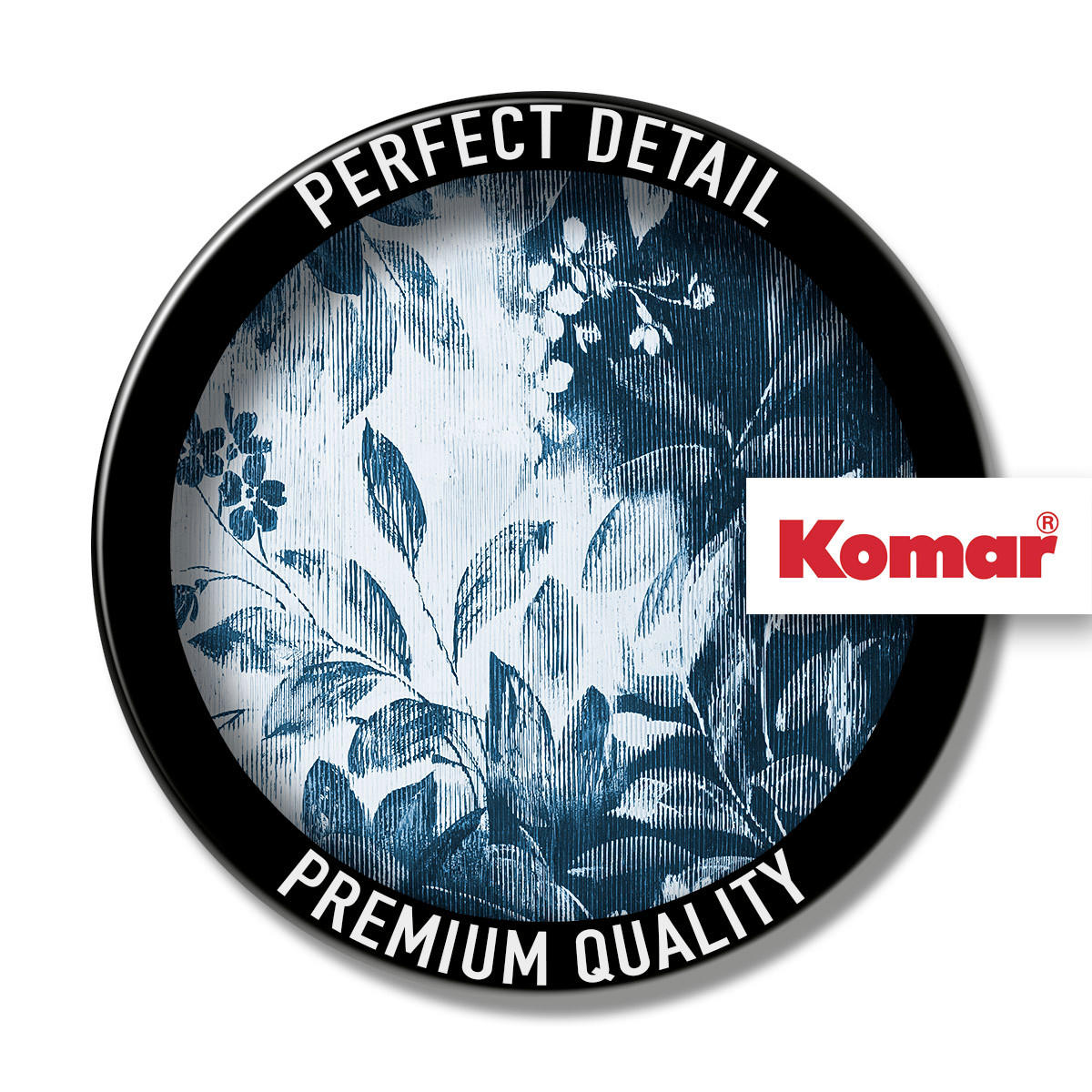 NON WOVEN-TAPET 200/250 cm  - vit/blå, Basics (200/250cm) - Komar