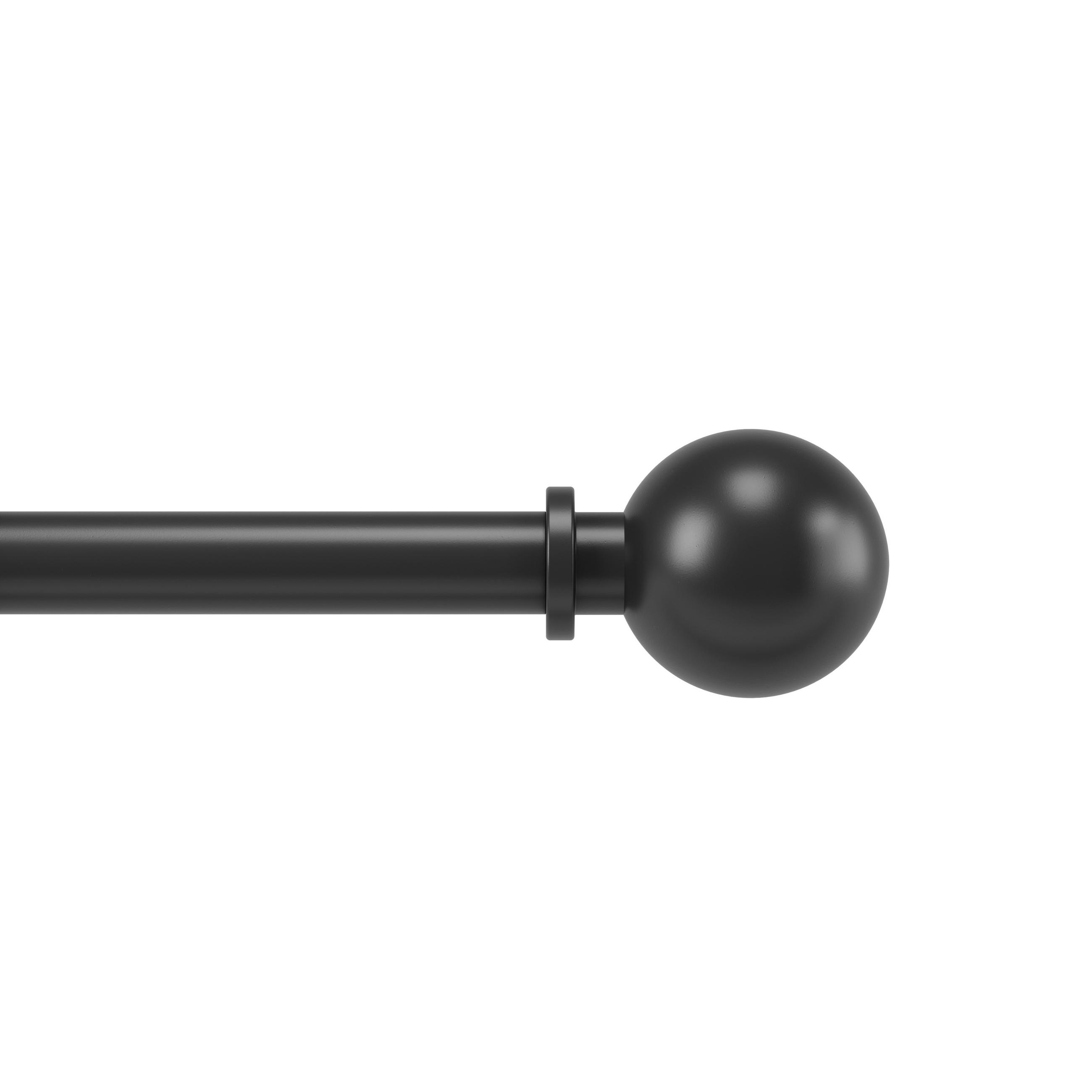 GARDINSTÅNG 383 cm  - svart, Klassisk, metall/plast (383cm) - Umbra
