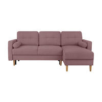 ECKSOFA Beere  - Beere/Buchefarben, Design, Holz/Textil (223/157cm) - MID.YOU