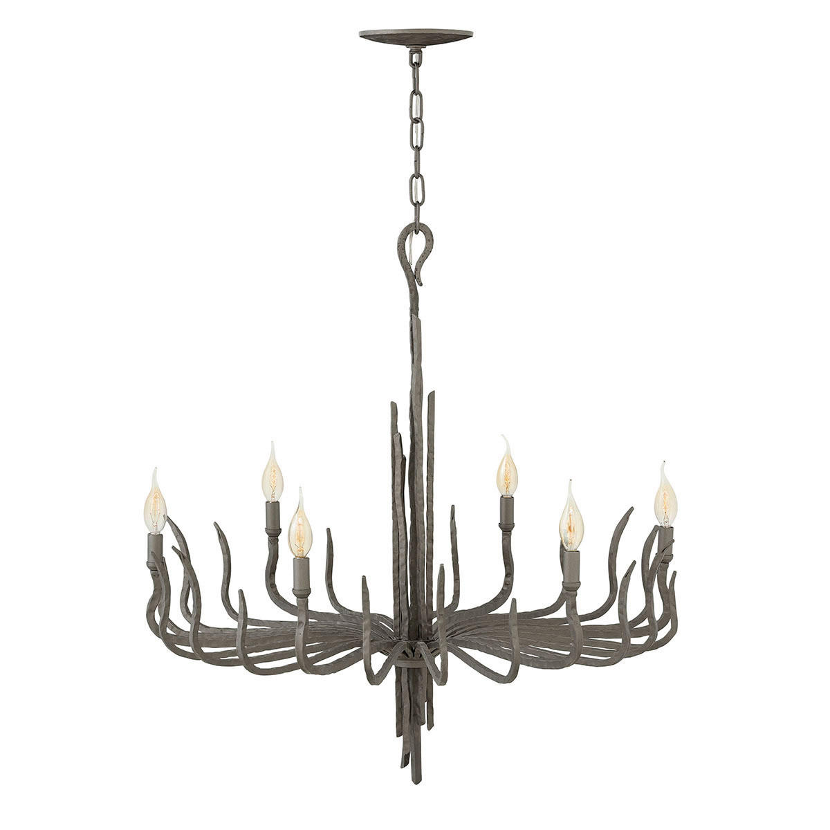 KRONLEUCHTER 71.1/71,1/85,2 cm   - Dunkelbraun, ROMANTIK / LANDHAUS, Metall (71.1/71,1/85,2cm) - Elstead Lighting
