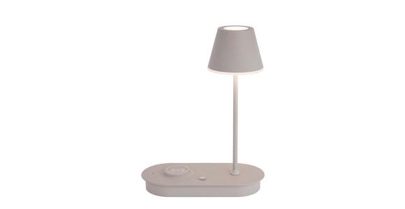 LED-TISCHLEUCHTE 25/12/33 cm - Grau, Design, Kunststoff/Metall (25/12/33cm) - Novel