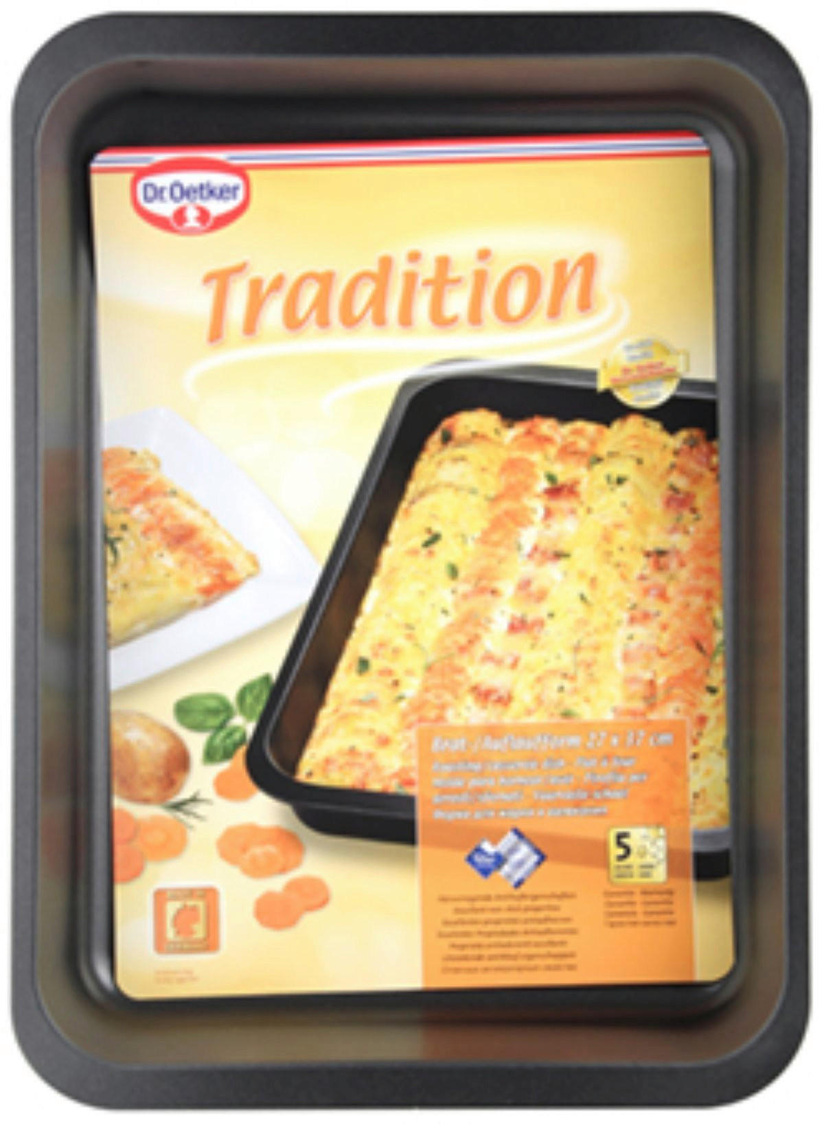 AUFLAUFFORM Metall  - Schwarz, Basics, Metall (36/27cm) - Dr.Oetker