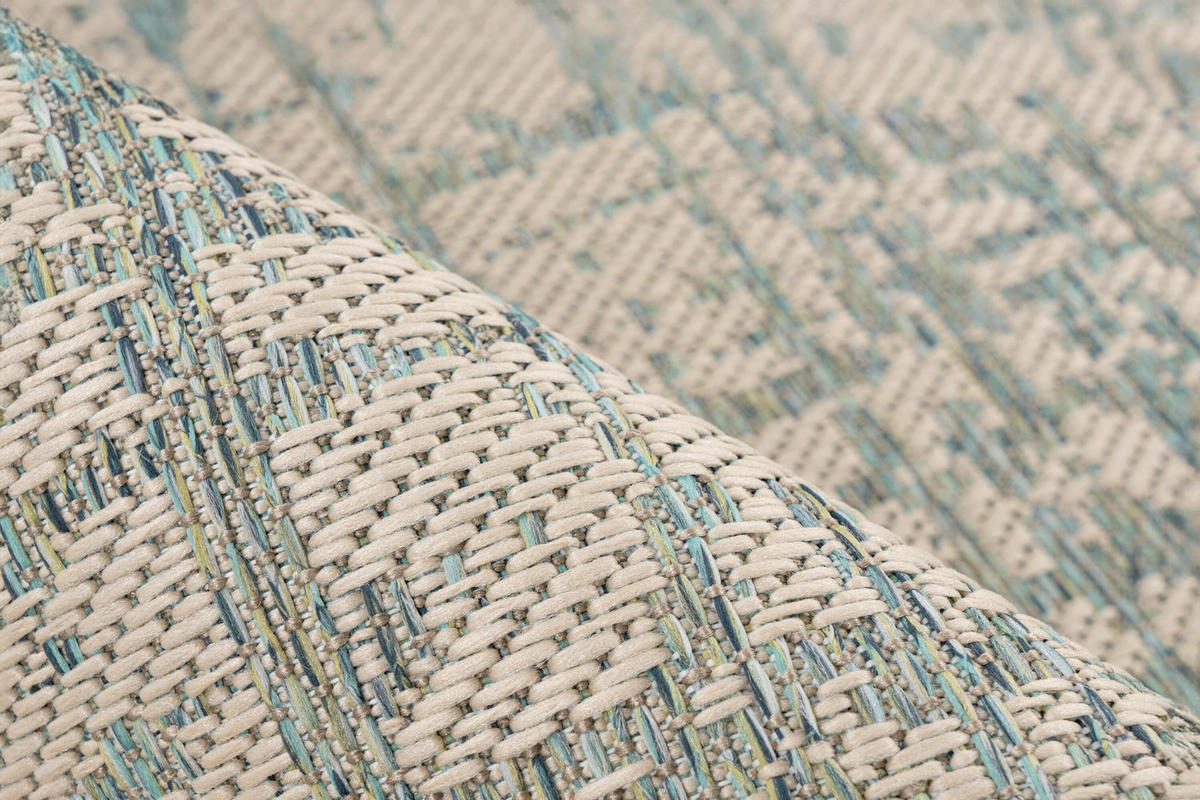 FLACHWEBETEPPICH 200/290 cm Blau  - Blau, Basics, Textil (200/290cm) - Kayoom