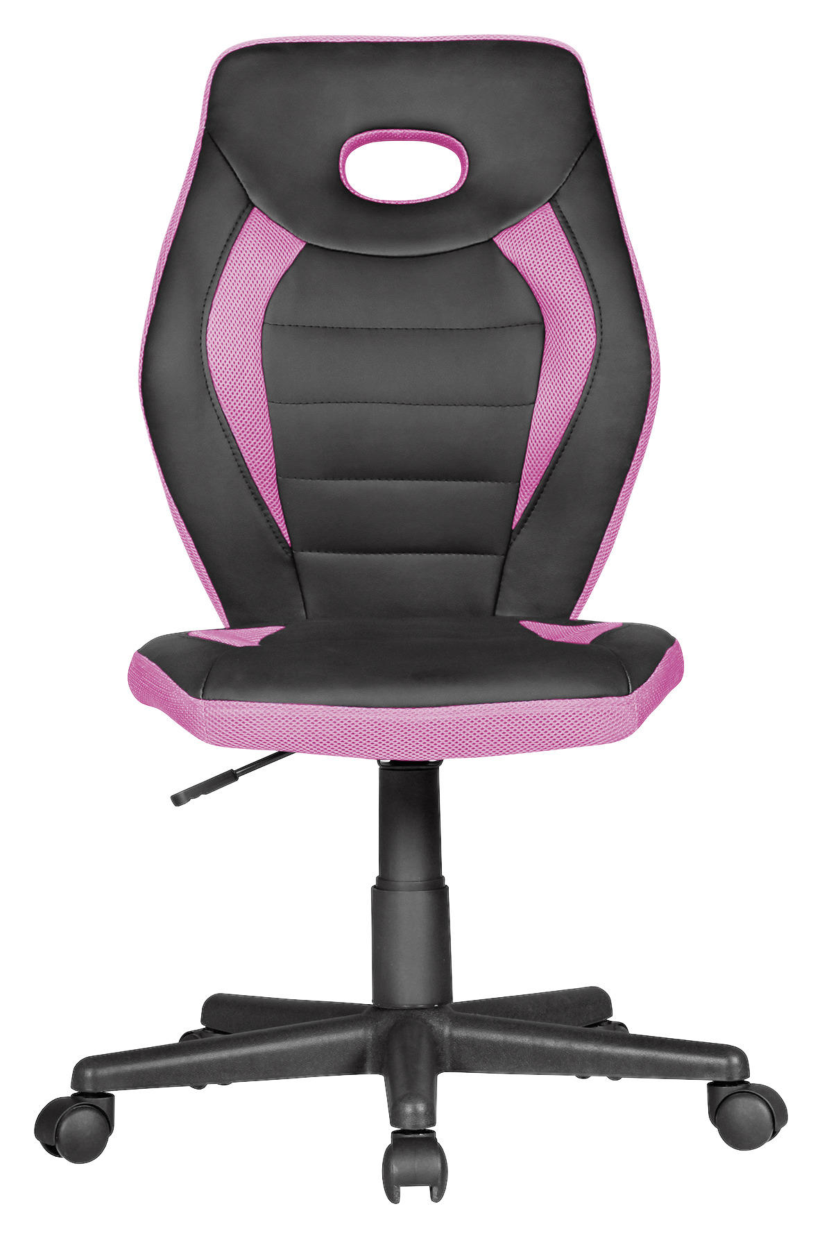 OTOČNÁ STOLIČKA PRE MLÁDEŽ, čierna, pink - čierna/pink, Modern, textil/plast (63/91/63cm) - MID.YOU