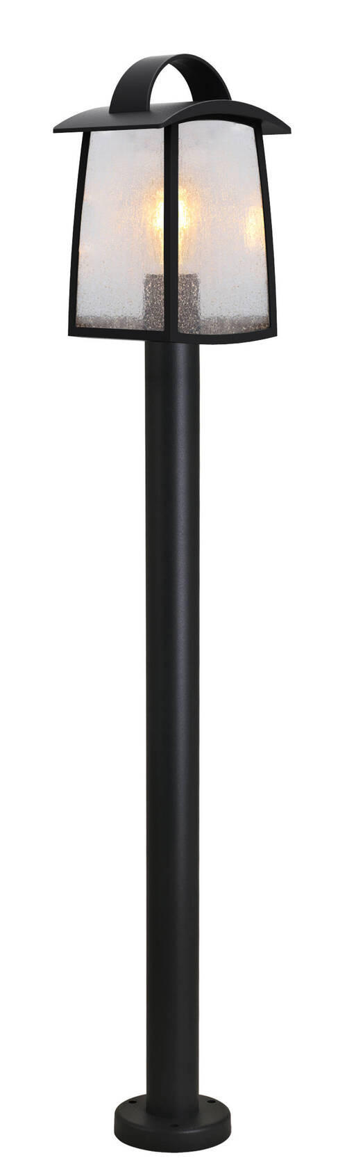 AUßENWANDLEUCHTE KELSEY   - Klar/Schwarz, Design, Glas/Metall (103,50/17,00/15,00cm)