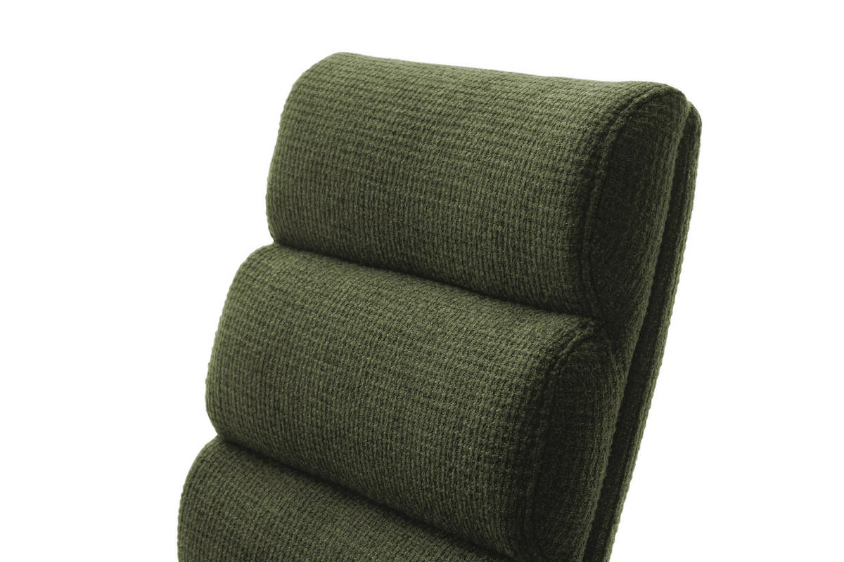 BARHOCKER in Metall, Textil Edelstahlfarben, Olivgrün  - Edelstahlfarben/Olivgrün, Design, Textil/Metall (43/84/52cm) - Dieter Knoll