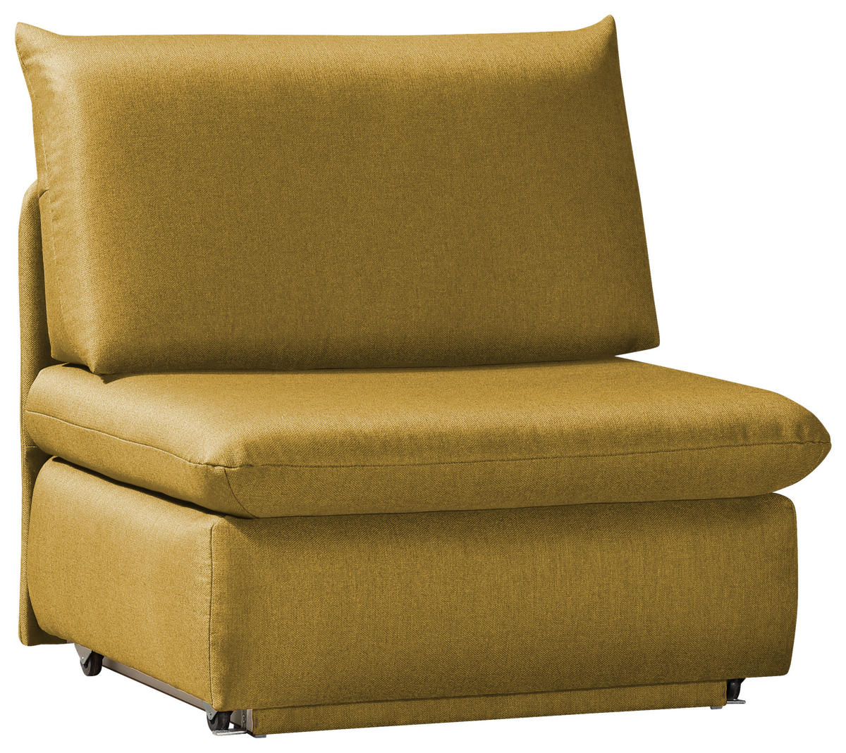 SCHLAFSESSEL  mit Flachgewebe Currygelb  - Currygelb, Design, Textil (90/89/83cm) - Novel