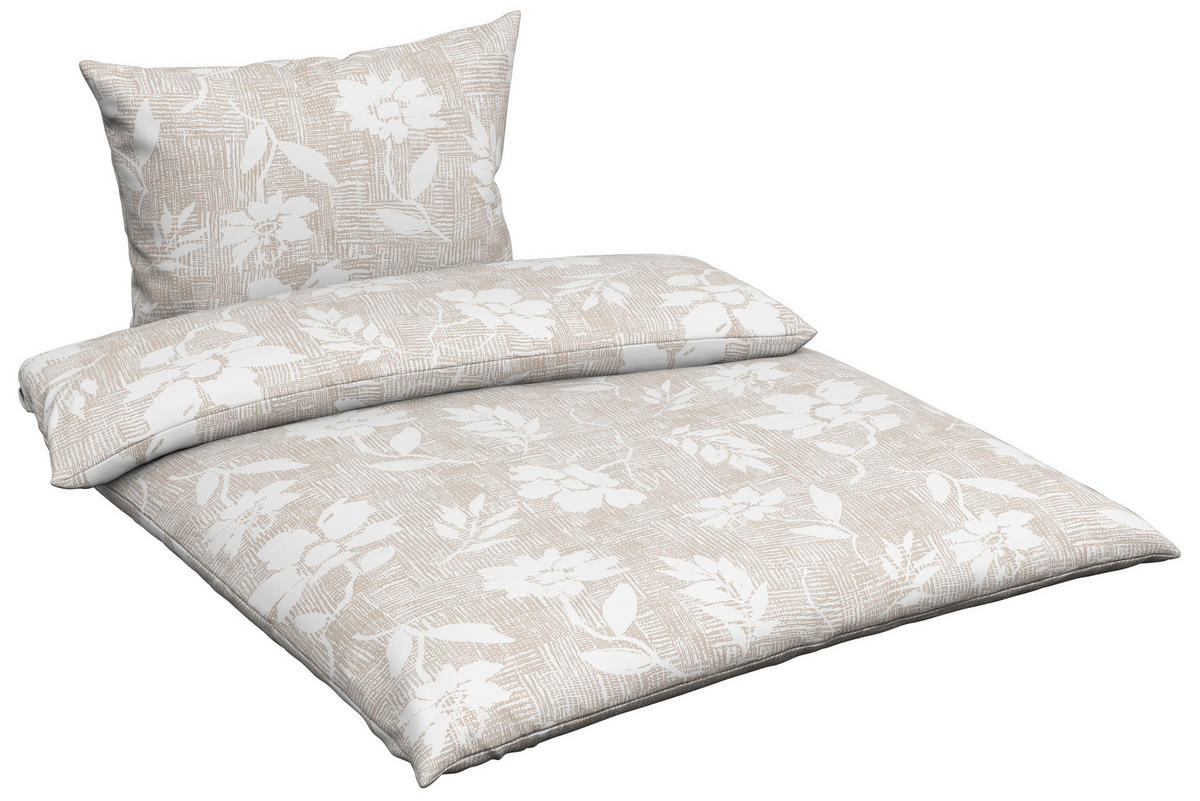 OBOJESTRANSKA POSTELJNINA BLUMLI 140/200 cm renforcé črna, bela  - črna/bela, Konvencionalno, tekstil (140/200cm) - Esposa