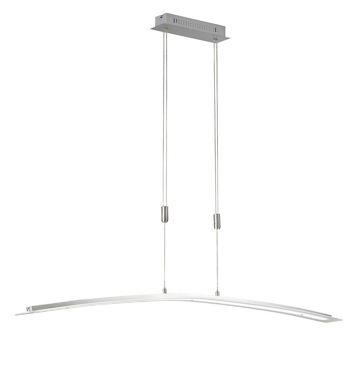 LED-HÄNGLAMPA METIS 135/9/80-150 cm  - nickelfärgad, Design, metall (135/9/80-150cm) - Fischer & Honsel