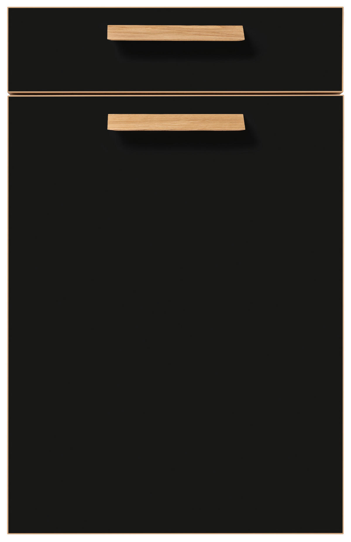 EINBAUKÜCHE   - Weiss/Eichefarben, Design, Holzwerkstoff - Novel