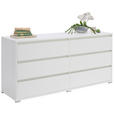 SIDEBOARD  in 160/79/48 cm  - Alufarben/Weiß, Design, Holzwerkstoff/Kunststoff (160/79/48cm) - Carryhome