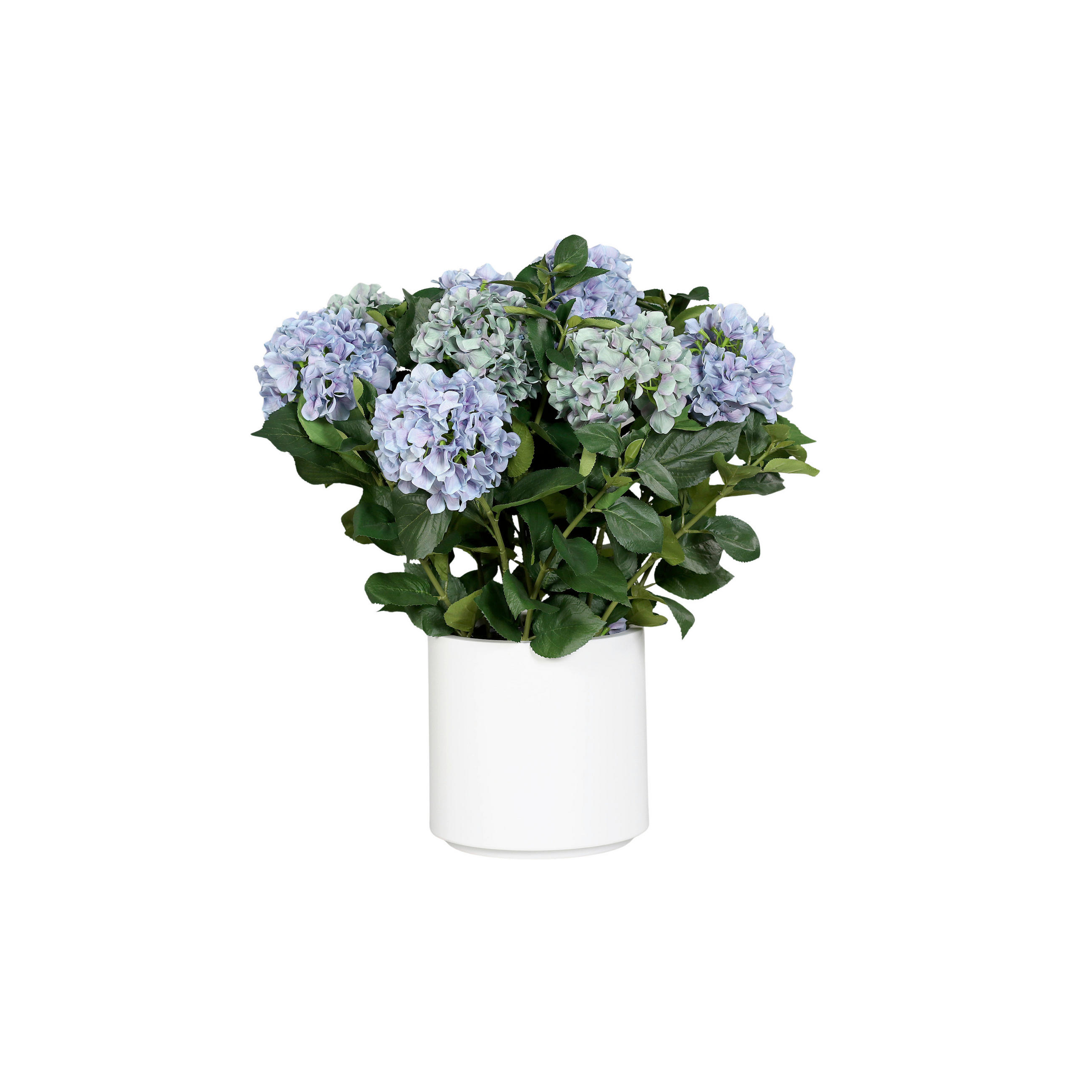 HORTENSIE - Blau/Weiß, LIFESTYLE, Kunststoff/Textil (74cm)