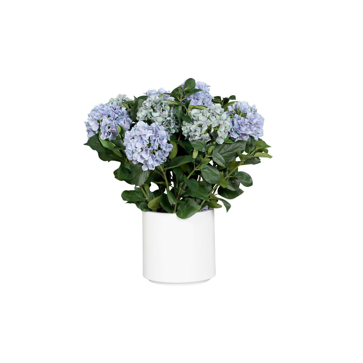 HORTENSIE - Blau/Weiß, LIFESTYLE, Kunststoff/Textil (74cm)