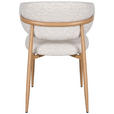 STUHL   Webstoff  Eichefarben, Beige  - Eichefarben/Beige, Design, Textil/Metall (54/80/59cm) - Novel