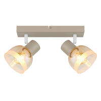 STRAHLER Kairo 26/10/14 cm  - Orange/Weiß, Design, Glas/Metall (26/10/14cm) - Globo