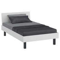 BETT 120/200 cm,  in Weiß,  - Schwarz/Weiß, Design, Metall (120/200cm) - Xora