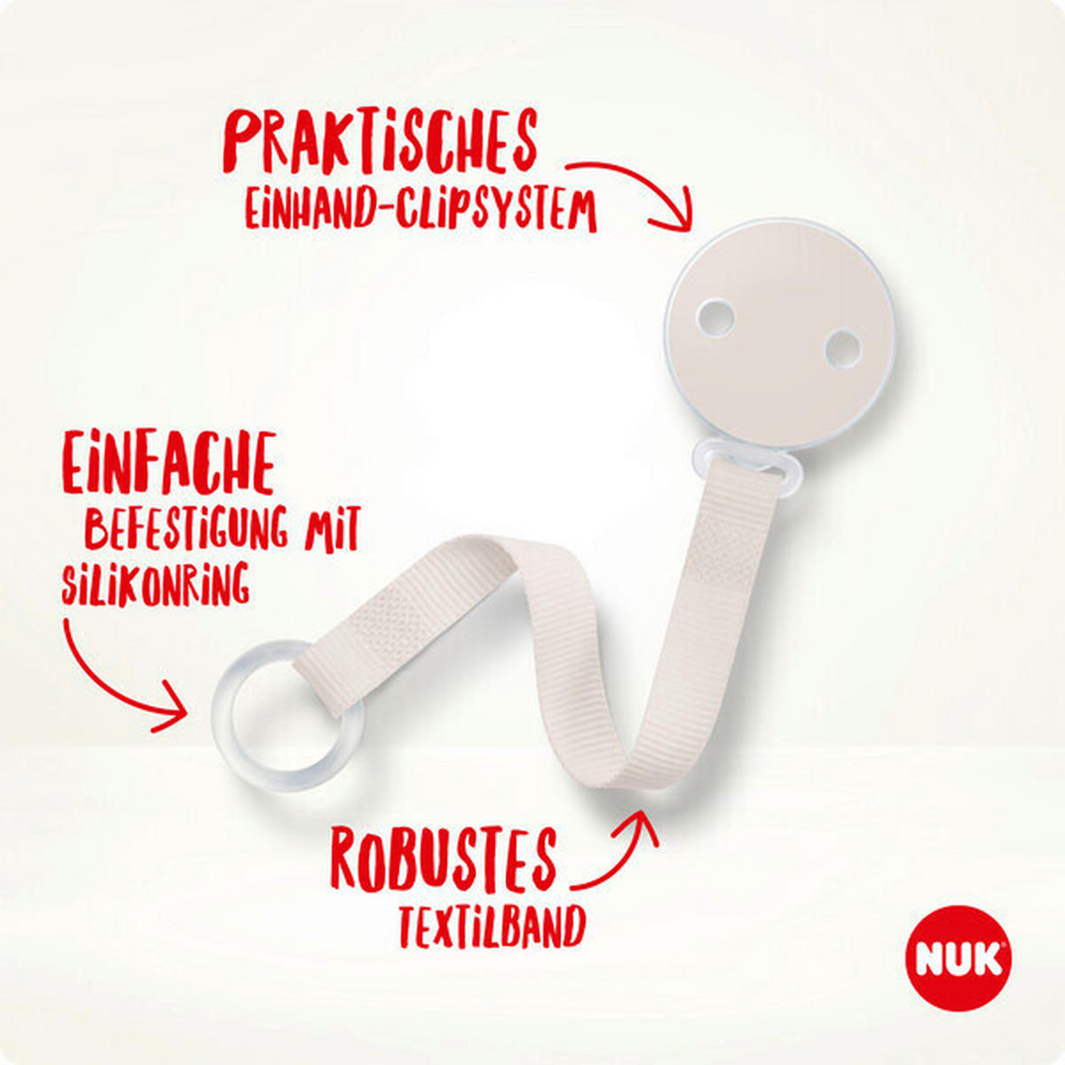 SCHNULLERKETTE - Basics (1,5/9,2/17,3cm) - NUK