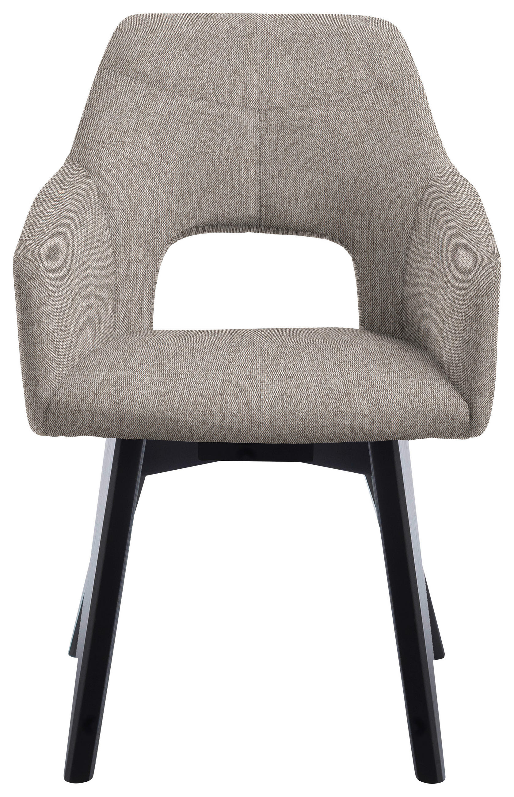 ARMLEHNSTUHL in Holz, Textil Schwarz, Cappuccino  - Schwarz/Cappuccino, Design, Holz/Textil (57/84/57cm) - Voleo