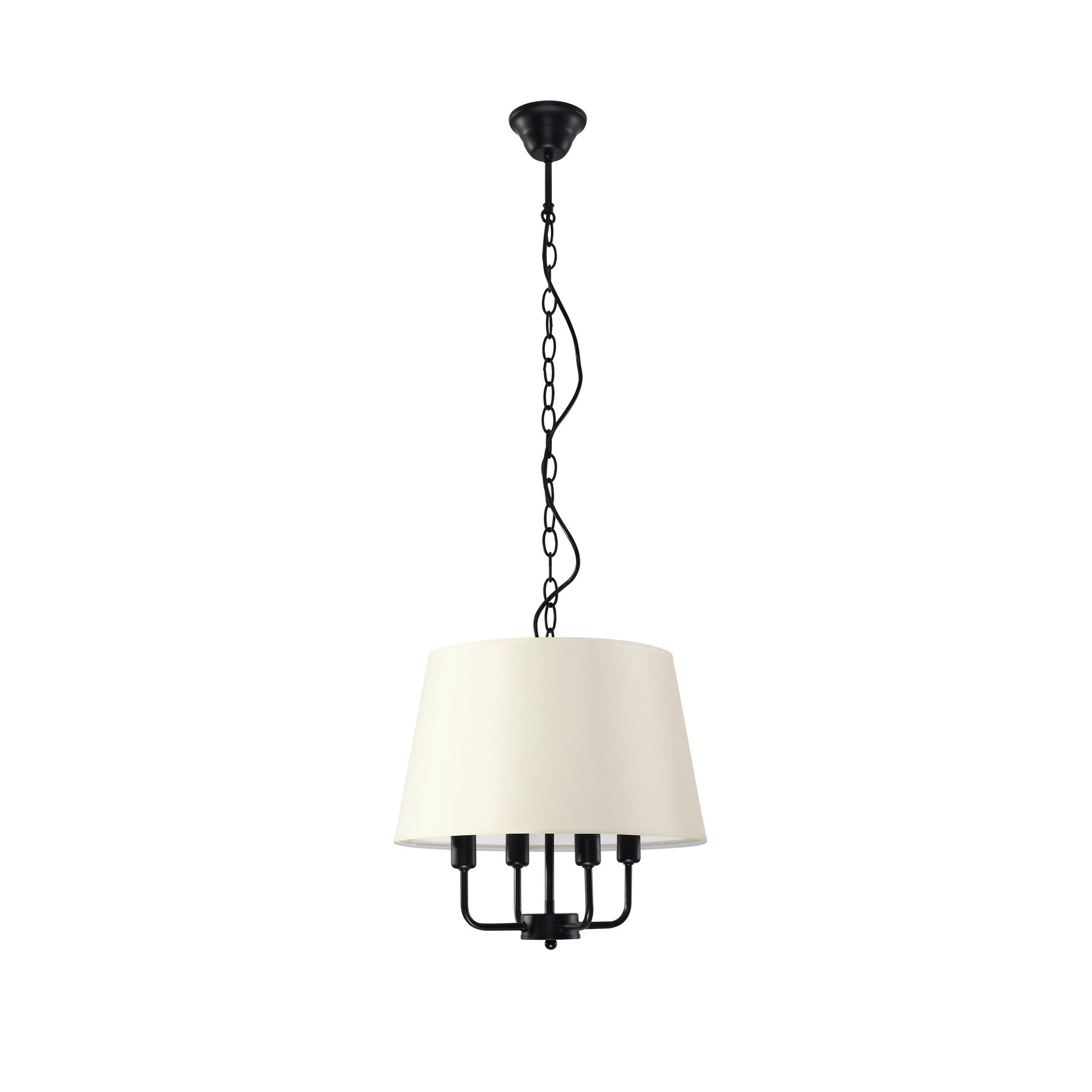 PENDELLEUCHTE 37,5/37,5/110 cm  - Goldfarben/Schwarz, KONVENTIONELL, Metall (37,5/37,5/110cm)