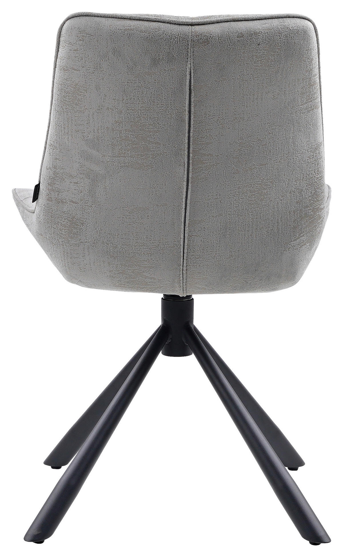 STUHL - Schwarz/Grau, Design, Textil/Metall (57/84/63cm) - Hom`in