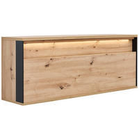 Corp Suspendat, negru, stejar Artisan   - stejar Artisan/negru, Konventionell, material pe bază de lemn (120/45/30cm) - Voleo