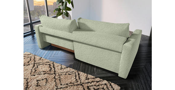 2,5-SITZER  in Flachgewebe Hellgrün  - Schwarz/Hellgrün, Design, Kunststoff/Textil (240/70/125cm) - Xora