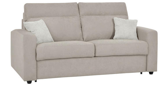 SCHLAFSOFA Mikrofaser Beige - Beige/Creme, KONVENTIONELL, Kunststoff/Textil (186/101/101cm) - Carryhome